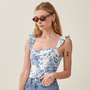 Reformation Brittany Linen Top